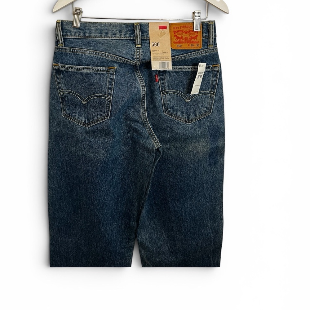 Levi's Relaxed Fit Deep Blue Men's Jeans - Picture 4 of 5